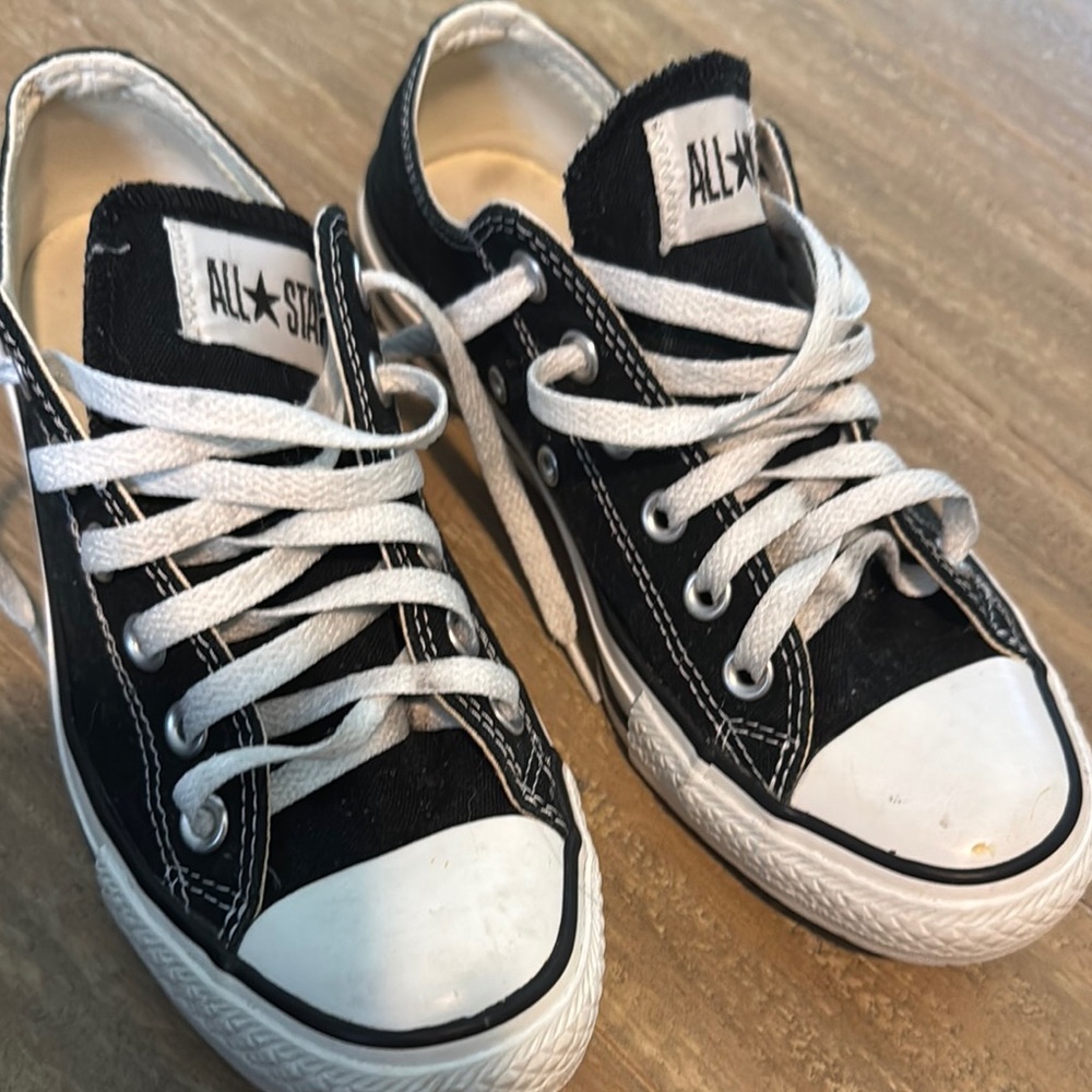 Converse Black and White All Star Sneakers